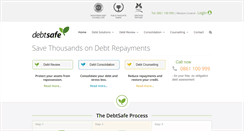 Desktop Screenshot of debtsafe.co.za
